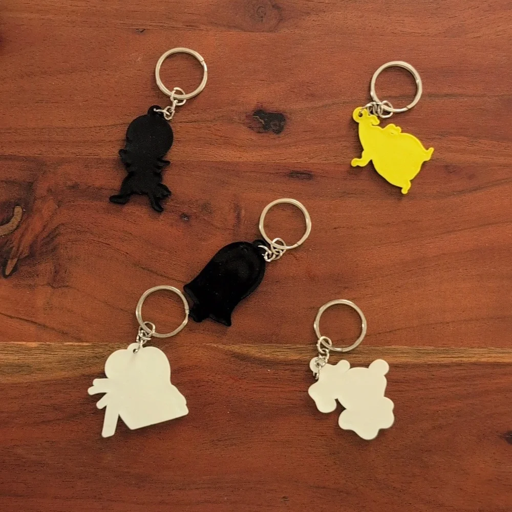 Nightmare Before Christmas Colorful Character Keychain Set of 5